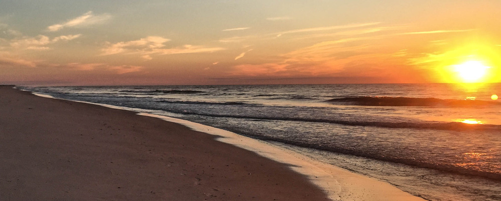 Sunrise over the ocean