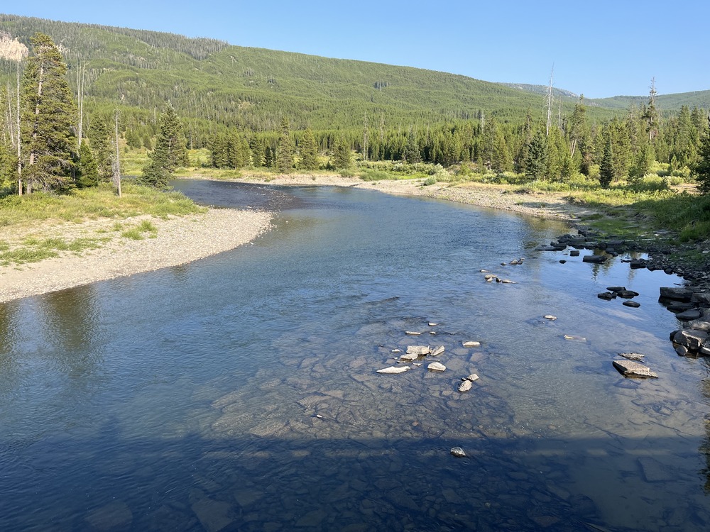 The Snake River at Flagg Ranch, Wyoming.