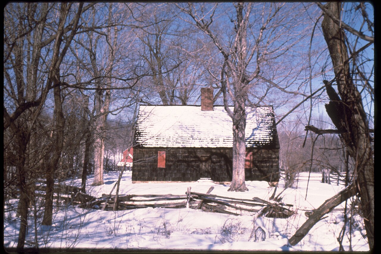A historic cabin at Morristown.
