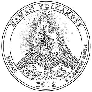 Hawaii Volcanoes Quarter (Hawaii)